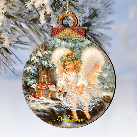 Winter Companions Wooden Ornaments by Gelsinger - Nativity Holiday Decor - 8021120-0718-0